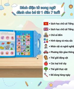Sách Điện Tử Song Ngữ Dành Cho Trẻ Em - Công Cụ Học Tập Thông Minh Kết Hợp Sáng Tạo