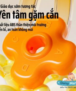 Tháp xoay xếp chồng 6 sắc cầu vồng hình thú – Đồ chơi thông minh kích thích sáng tạo cho bé