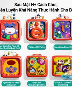 6 cách chơi thú vị của hộp đồ chơi bận rộn bò sữa