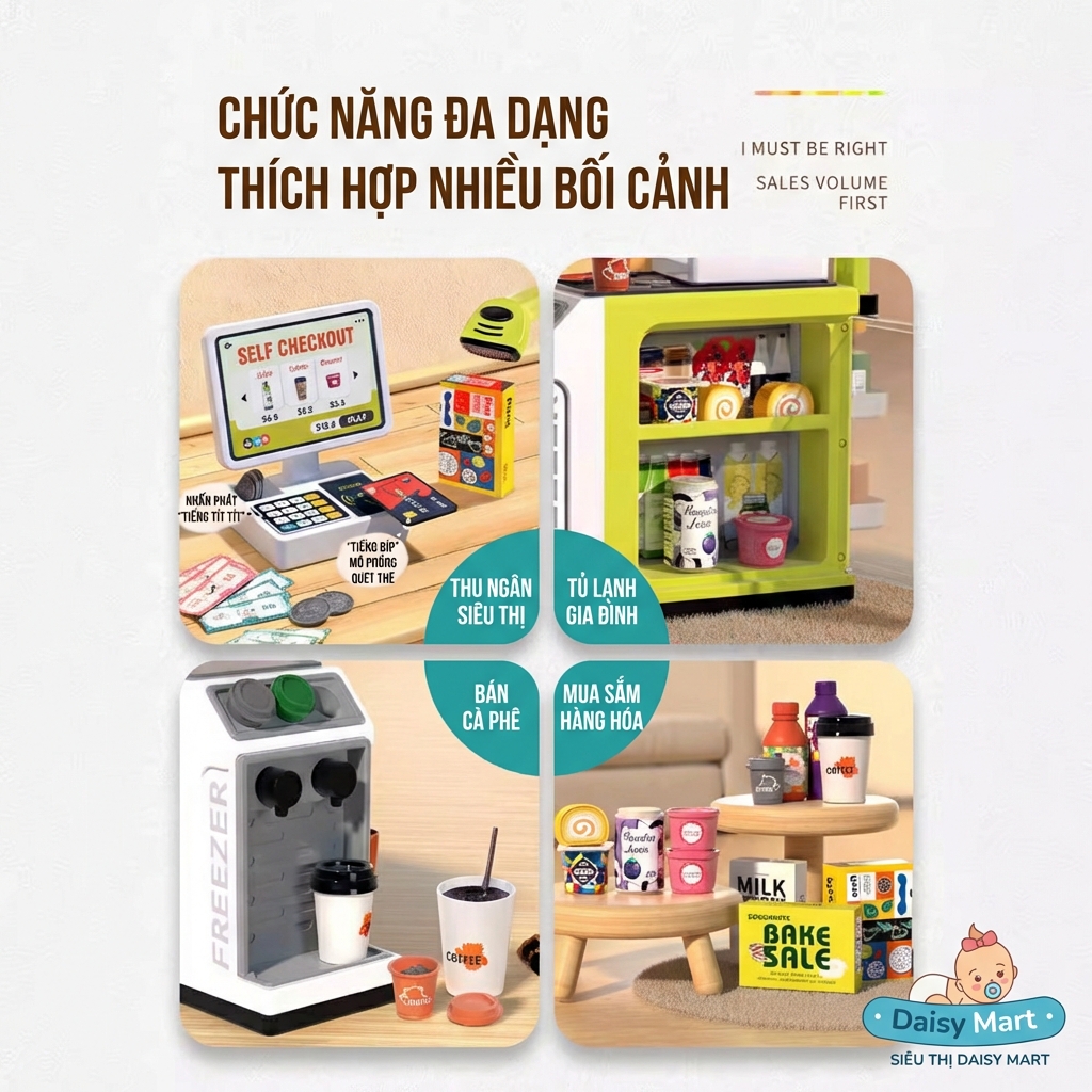Đa dạng các chức năng cùa siêu thị đồ chơi cao cấp