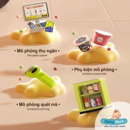 Đồ chơi siêu thị mô phỏng các chức năng của nhân viên thu ngân