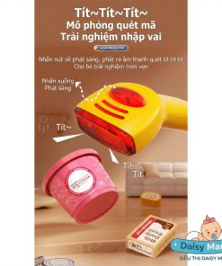 Bộ Đồ Chơi Máy Tính Tiền Siêu Thị và Máy Pha Cà Phê, Đồ Uống Cho Bé