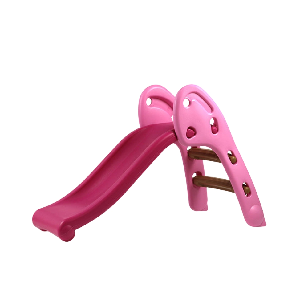 cầu trượt mini màu hồng trong nhà gấ[ gọn (5)
