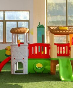 nhà leo cầu trượt liên hoàn trong nhà và ngoài trời