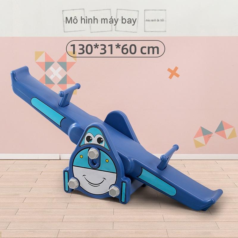Bập bênh đôi con hươu, máy bay, bằng nhựa để trong nhà, hàng nhập khẩu (11)