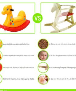 đặc điểm khi sử dụng bập bệnh nhựa so với bập bênh gỗ truyền thống