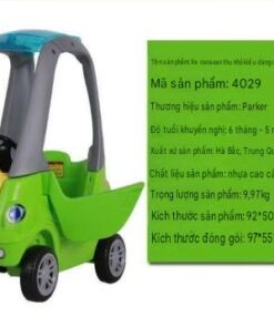 thông số chi tiết về xe chòi chân có thể điều khiển bằng vô lăng