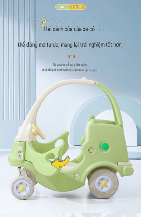 xe chòi chân ô tô thanh chống tròn, xe chòi chân thanh lịch (4)