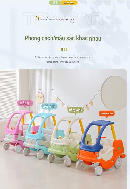 xe chòi chân ô tô thanh chống tròn, xe chòi chân thanh lịch (5)