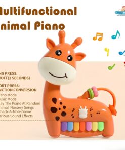 Chi tiết phím đàn phát sáng và hạt cườm di động của đàn piano hươu