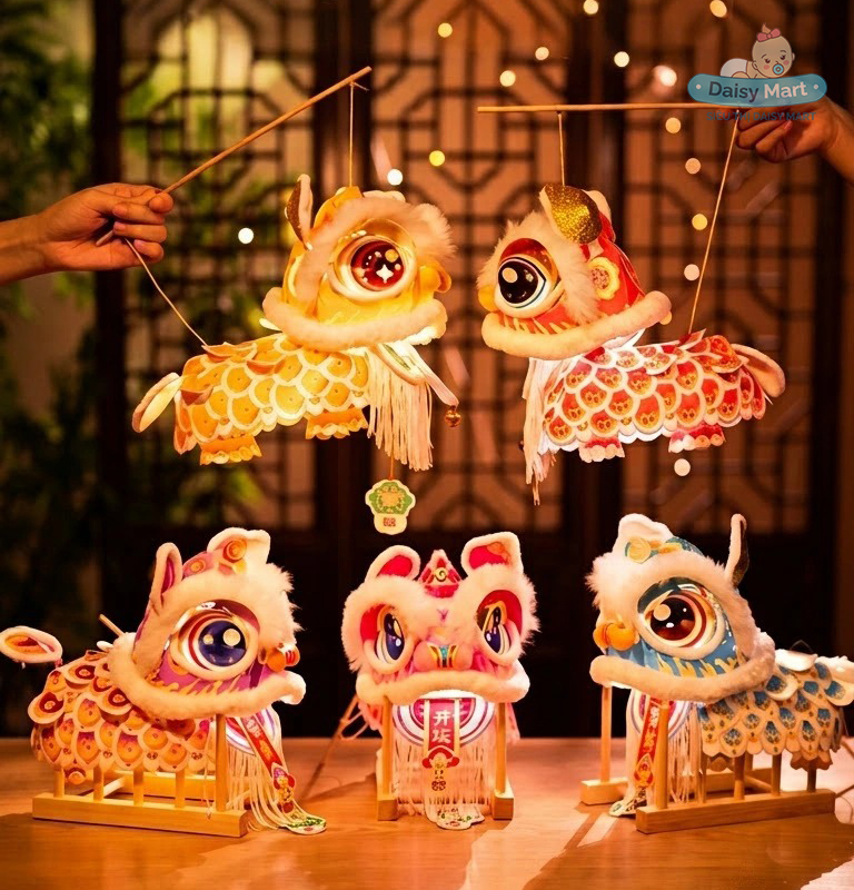 Đèn trung thu kỳ lân, đèn trung thu múa rồi hottrend 2026, đèn trend tiktok, đèn lồng kỳ lân
