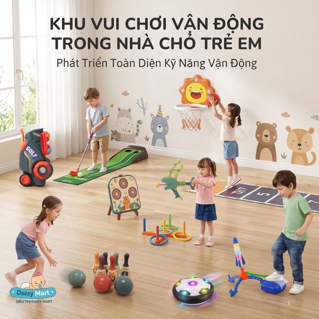 đồ chơi vận động trong nhà cho trẻ em là gì